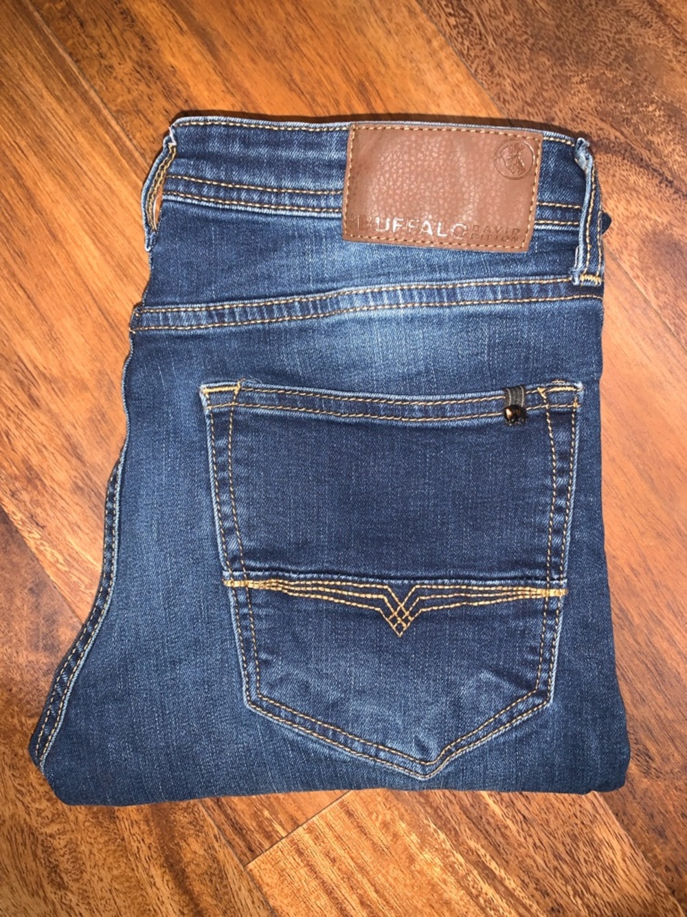 Women’s Dark Blue Buffalo Zip Jeans Size 16 King Skinny Jeans Slim Boot Fit